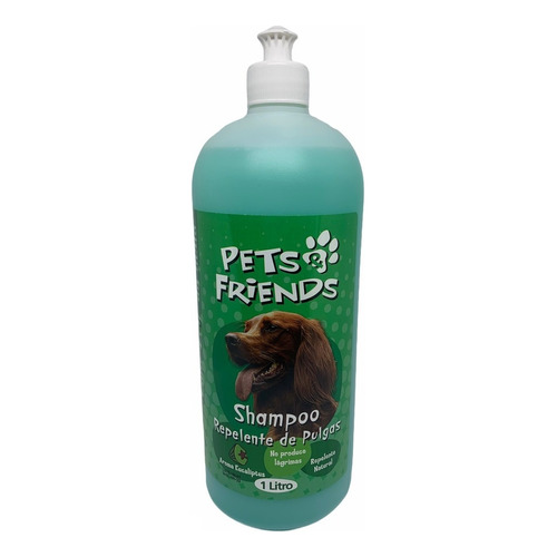 Shampoo Liquido Repelente Pulgas 1 Lt Perro Pets And Friends