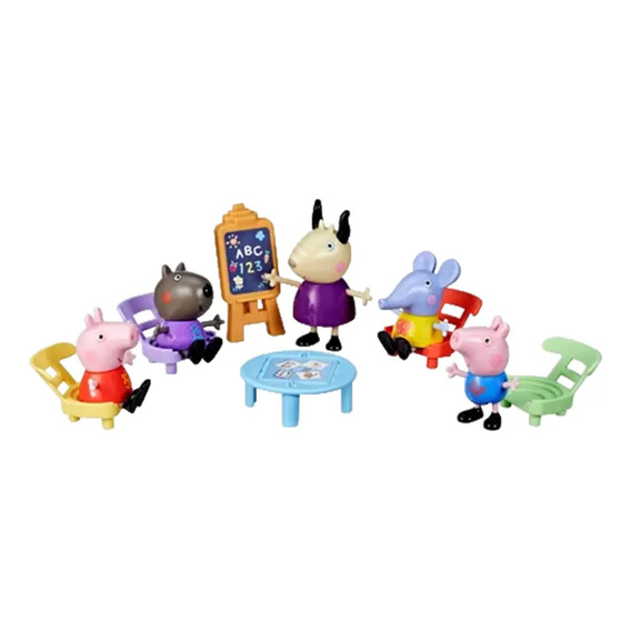 La Guarderia De Peppa Pig Hasbro 5 Figuras Y Accesorios