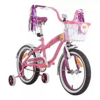 Bicicleta Infantil Gw Candy Rin 16 Niña Auxiliares Canasta