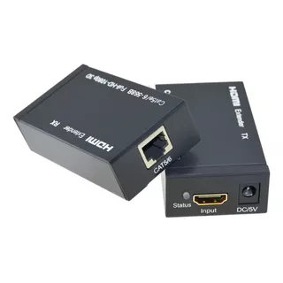 Hdmi Extender Un Solo Cable Cat6 Rj45 Extension 60mt 1080p