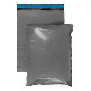 Envelope Plástico Cinza Correio Segurança Lacre 30x40- 100un