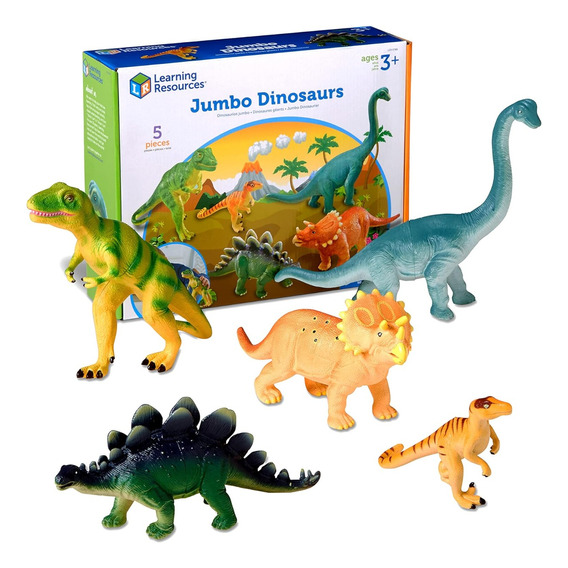 Set De Dinosaurios Jumbo Figuras Coleccionables Niños Niñas