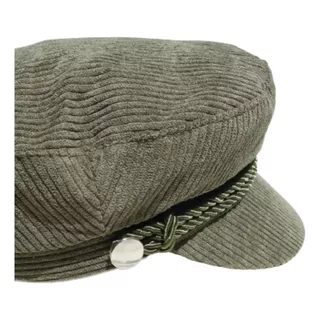 Boina De Corderoy Sombrero Capitán Cap Cordón Hombre Mujer