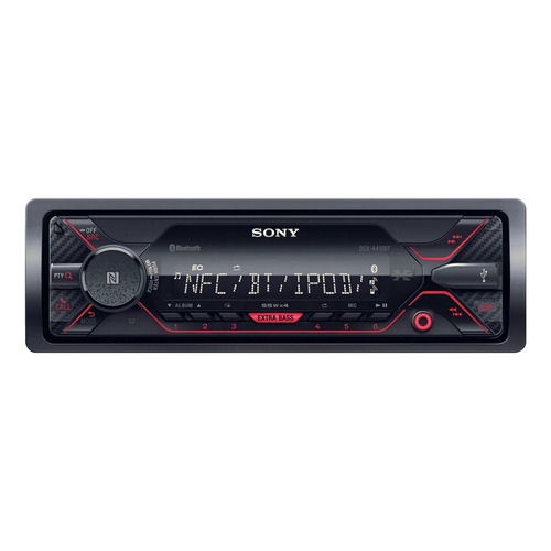 Stereo Auto Sony Bluetooth Usb Aux Dsx-a410bt 4x55w Color Negro