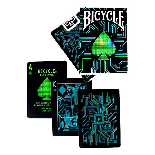 Naipe Baraja Bicycle Dark Mode Colección Cardistry