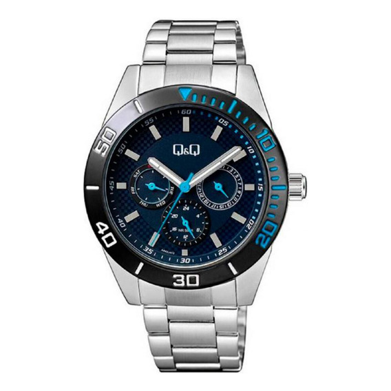 Reloj Para Hombre Q&q Classic Aa42j412y Plateado