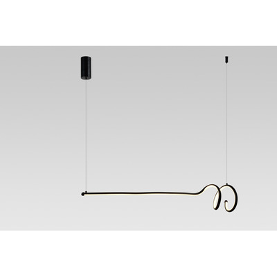 Colgante Led Barila 120cm Negro Deco Moderno Luz Desing