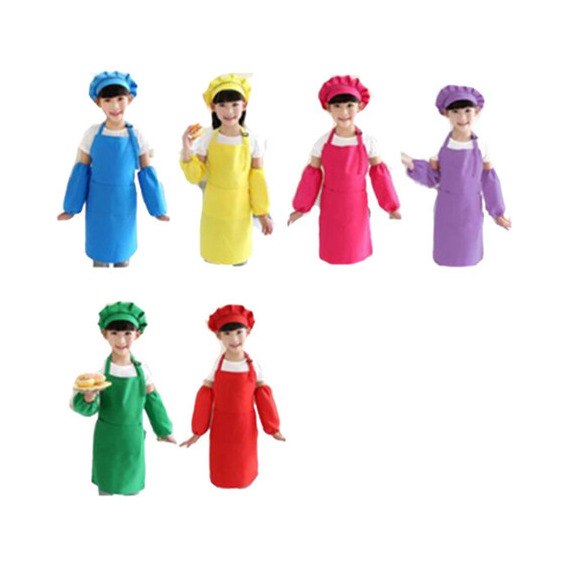 Juego De 12 Delantales Para Niños Con Gorro De Chef, Delanta