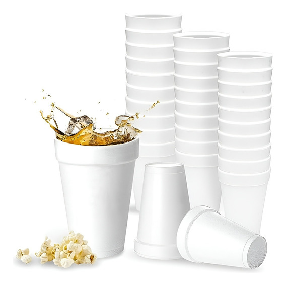 50 Vasos Desechables Plumavit Termico Vaso Cafe 10oz 296ml