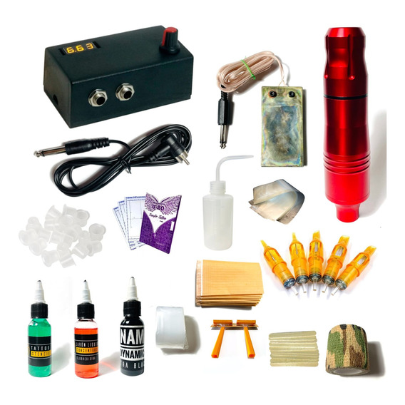 Kit Nano Tattoo Completo Nacional Con Maquina Pen Biomaster