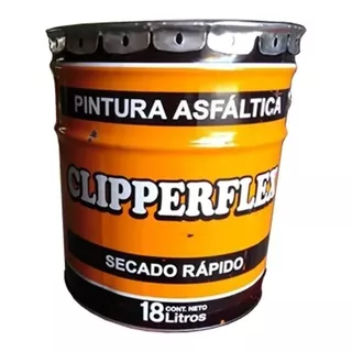 Pintura Asfaltica Clipperflex Base Solvente 18 Litros