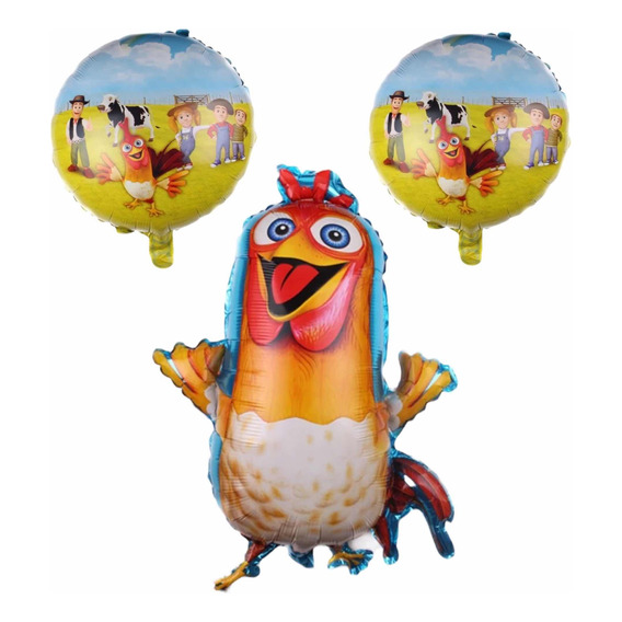 Pack 3 Globos Bartolito / Granja Incluye Muñeco Gde 60 Cm