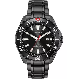 Reloj Citizen Bn0195-54e Promaster Wr 200m Agen Ofici M Color De La Malla Negro Color Del Bisel Negro Color Del Fondo Negro