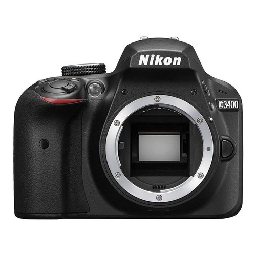  Nikon D3400 DSLR color  negro