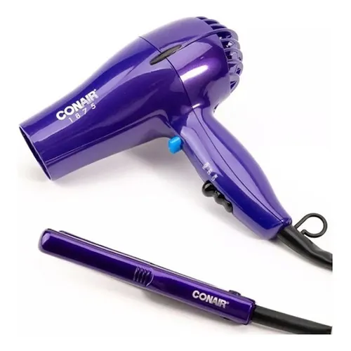Combo Secador Plancha Cs80al Conair 247cs80nrcal Color Violeta