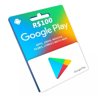Cartão Google Play R$ 100,00