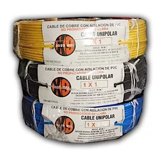 Cable De Instalacion 1x4 Norm Iram Negro Rollo X100 Mts Cuot