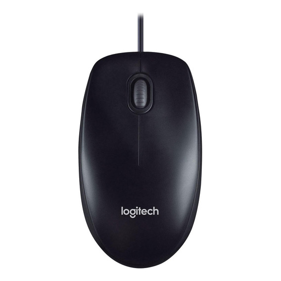 Mouse Ratón Logitech M100 Ergonómico Oficina Usb Negro