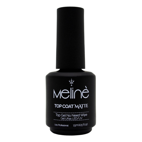 Meline Top Coat Matte Esmalte Semipermanente Gel On Off Color Top Matte