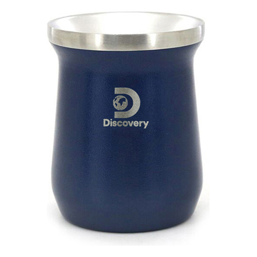 Mate De Acero Térmico Antiderrame Irrompible Discovery Vaso Color Azul