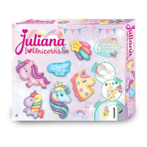 Set De Arte Crear Unicornios I Love Unicorns En Yeso Juliana