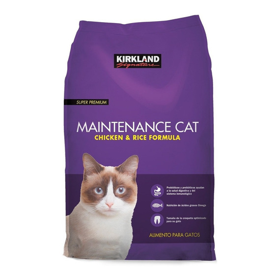 Kirkland Maintenance Cat Pollo Y Arroz Alimento Gato 11.34kg