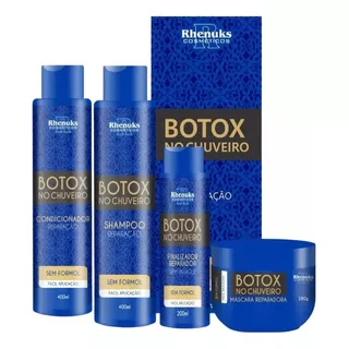 Kit Capilar Profissional Botox No Chuveiro - Com 4 Itens