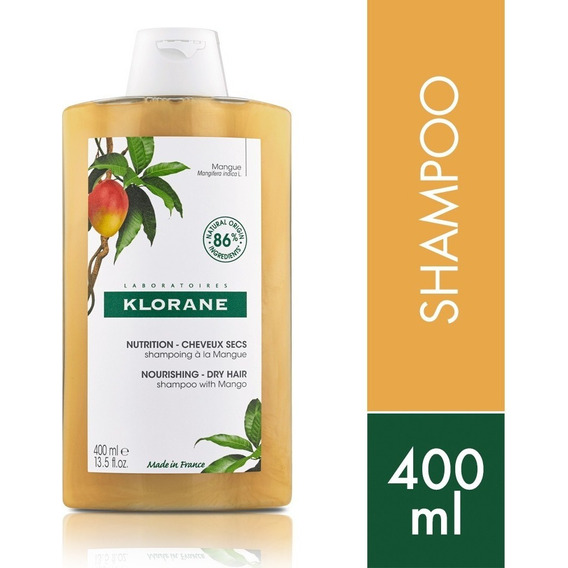 Klorane Mango Shampoo Para Cabello Seco X 400 Ml