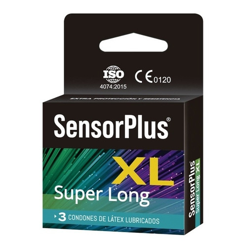 3 Preservativos Sensor Plus Xl / Tamaño Extra Largo [1 Caja]