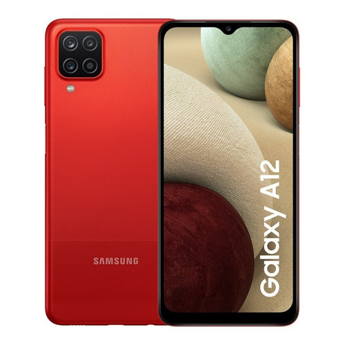 Celular Samsung Galaxy A12 64gb + 4gb Hd+ Ram Liberado Rojo
