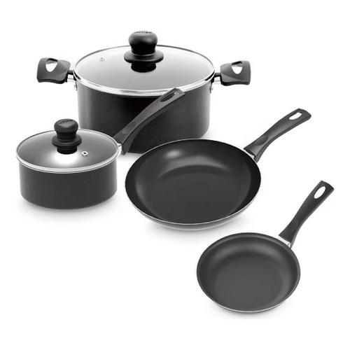 Batería De Cocina Imusa Smart Con 6 Piezas Negro