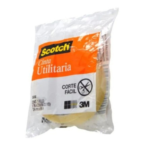 Cinta 3m Scotch 508 En Bolsa 0.024x66m Paquete C/8 /v