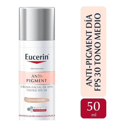 Eucerin Crema Facial De Día Fps 30 Anti-pigment Tono Medio Tipo de piel Sensible