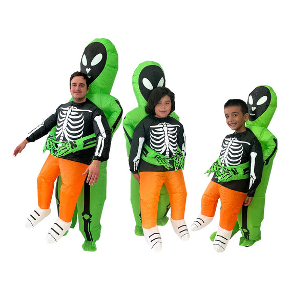 Disfraz Inflable Alien Marciano De Otro Planeta 3 Tallas