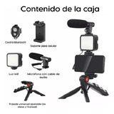 Kit Grabación Led Creación Contenido Micrófono Estabilizador