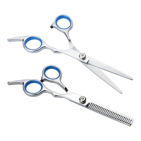 Set Tijera De Corte Filo Navaja + Esculpidora Profesional