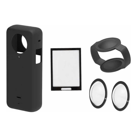 Kit Insta360 X3 Silicona+ Protectores Lentes+ Vidrio Pantall