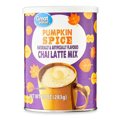 Great Value Pumpkin Spice Chai Latte Mix 283 G