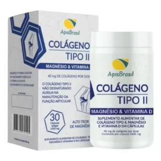 Colageno Tipo 2 Magnésio E Vitamina D Capsulas Vitaminas