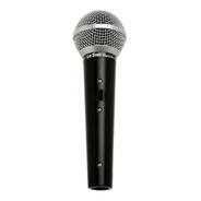 Microfone Le Son Ls-50 Dinâmico  Cardióide Preto/prateado