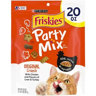 Purina Friskies Party Mix Golosina Gatos Origina Crunch 567g