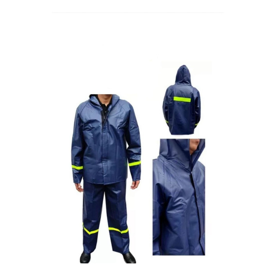 Impermeable Moto En Pvc 2 Piezas Cal 18