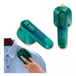 Mini Ferro De Passar Roupa Portátil Na Mala Viagem Bivolt Cor Verde 110v/220v