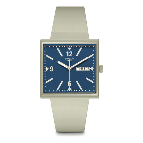 Reloj Swatch - So34t700 Color de la correa Beige Color del bisel Beige Color del fondo Azul