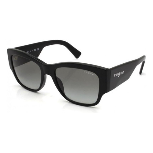 Gafas de sol Vogue VO5462s W44/11 54, color negro, marco negro, color varilla, color negro, lente negra, diseño de patrón negro