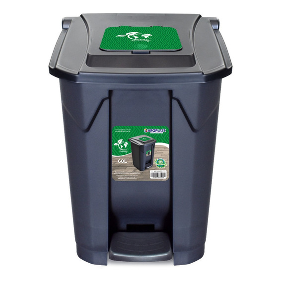 Cesto / Tacho Basura, Contenedor De Residuos, Papelera 60lts