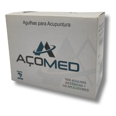 Agulhas Sistêmica Para Acupuntura 25x30 Açomed Kit 1000 Unid