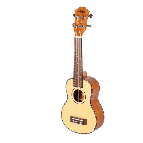 Ukelele Sorpano Parquer Madera Natural Cuerdas Aquila Funda Color Amarillo