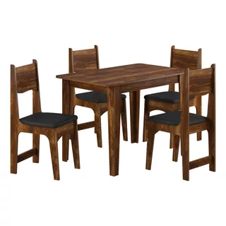 Juego De Comedor 4 Sillas Mesa Rectangular Importas Tu