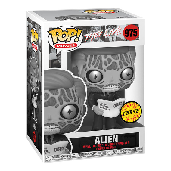 Funko Pop Figura 10cm Movies They Live Aliens Chase Gris
